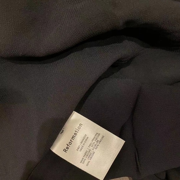 Reformation Juliette Dress in Black *NEW* - Picture 8 of 8